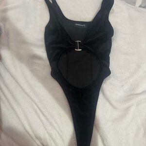 Unbranded Women's Black Bodysuit
